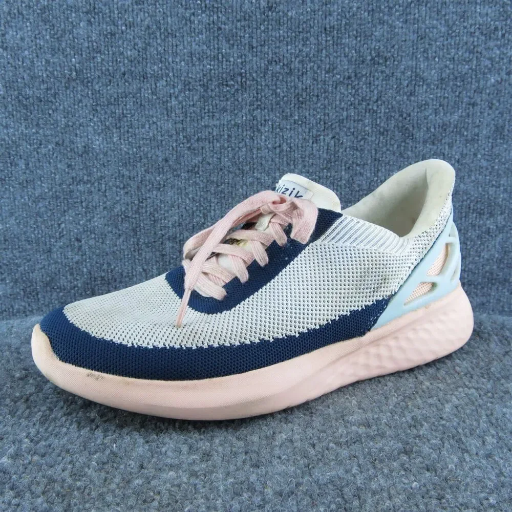 Kizik Women Sneaker Shoes Pink Fabric Lace Up Size 9 Medium